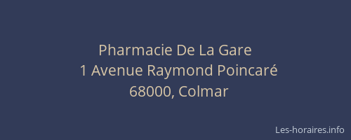 Pharmacie De La Gare