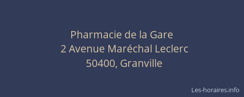 Pharmacie de la Gare
