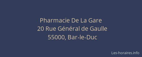 Pharmacie De La Gare