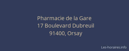 Pharmacie de la Gare