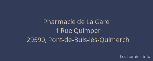 Pharmacie de La Gare
