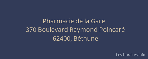 Pharmacie de la Gare