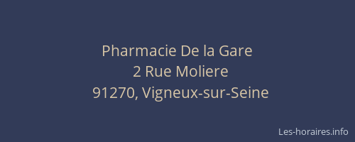 Pharmacie De la Gare