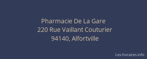 Pharmacie De La Gare