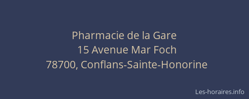 Pharmacie de la Gare