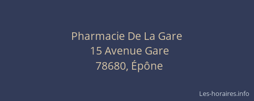 Pharmacie De La Gare