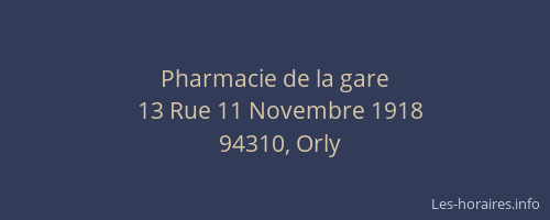Pharmacie de la gare