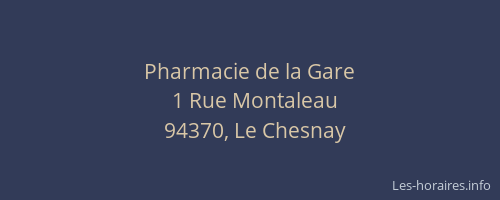 Pharmacie de la Gare