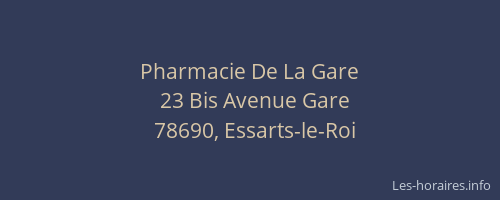 Pharmacie De La Gare