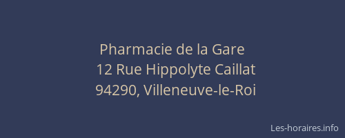 Pharmacie de la Gare