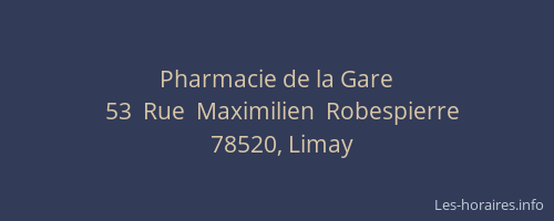 Pharmacie de la Gare