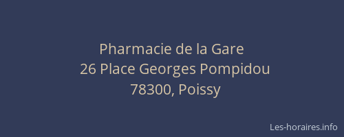 Pharmacie de la Gare