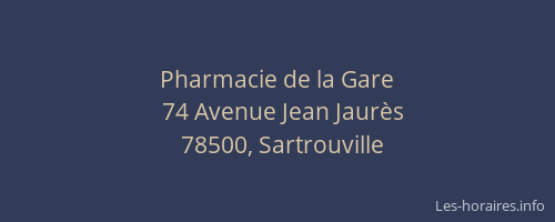 Pharmacie de la Gare