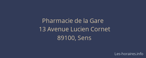 Pharmacie de la Gare
