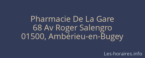 Pharmacie De La Gare