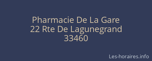 Pharmacie De La Gare