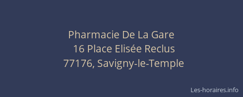 Pharmacie De La Gare