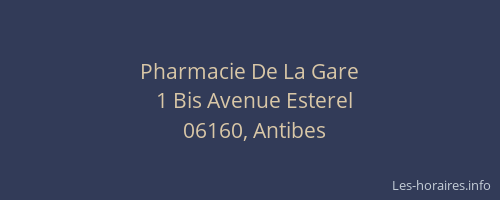 Pharmacie De La Gare