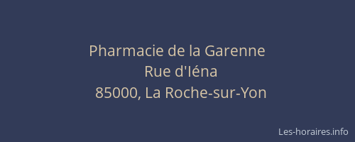 Pharmacie de la Garenne