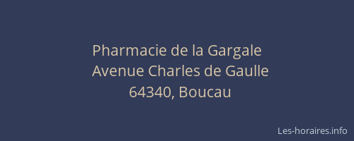 Pharmacie de la Gargale