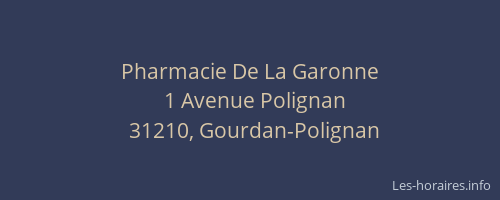 Pharmacie De La Garonne