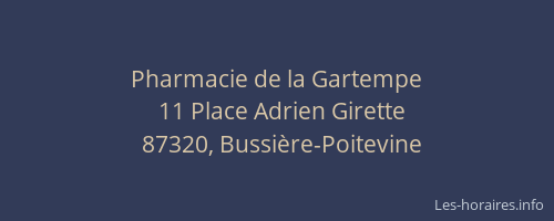Pharmacie de la Gartempe