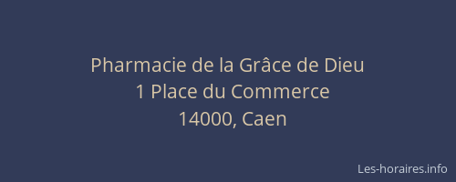 Pharmacie de la Grâce de Dieu