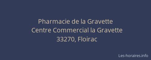 Pharmacie de la Gravette