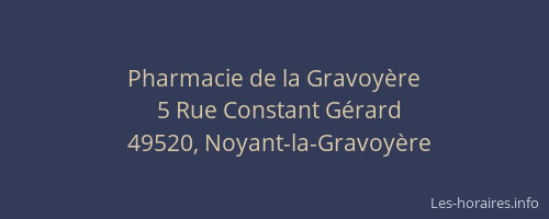 Pharmacie de la Gravoyère