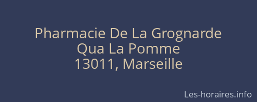Pharmacie De La Grognarde