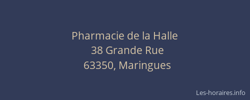 Pharmacie de la Halle