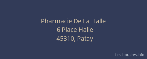 Pharmacie De La Halle