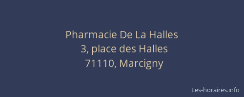 Pharmacie De La Halles