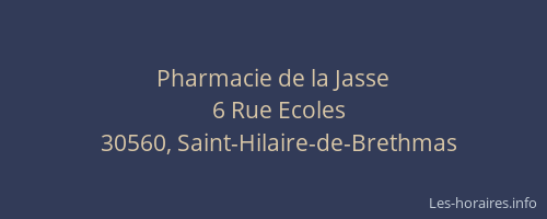 Pharmacie de la Jasse