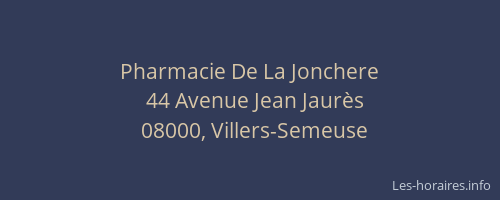 Pharmacie De La Jonchere