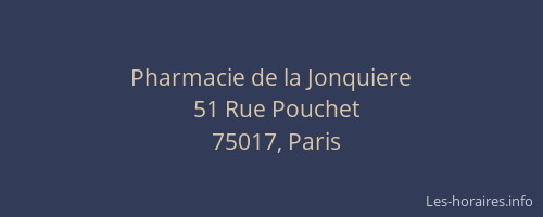 Pharmacie de la Jonquiere