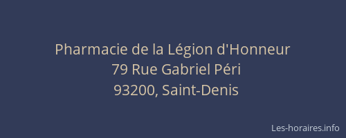 Pharmacie de la Légion d'Honneur