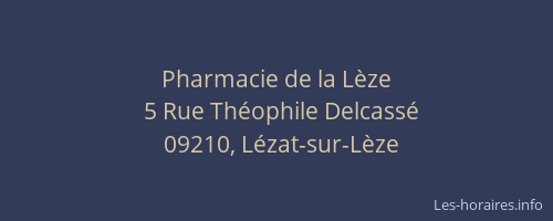 Pharmacie de la Lèze