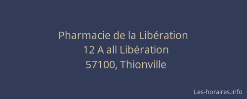 Pharmacie de la Libération