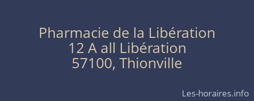 Pharmacie de la Libération