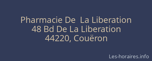 Pharmacie De  La Liberation