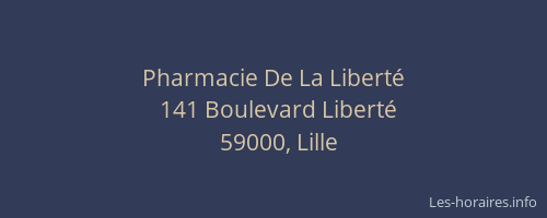 Pharmacie De La Liberté