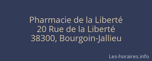 Pharmacie de la Liberté