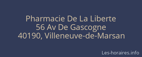 Pharmacie De La Liberte