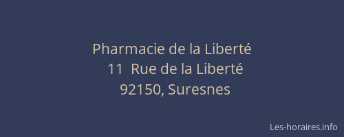 Pharmacie de la Liberté
