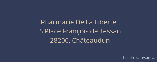 Pharmacie De La Liberté