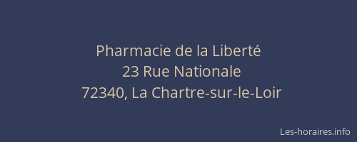 Pharmacie de la Libert&eacute;
