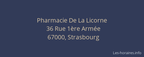 Pharmacie De La Licorne