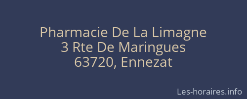 Pharmacie De La Limagne