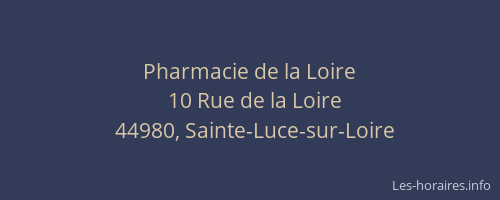 Pharmacie de la Loire